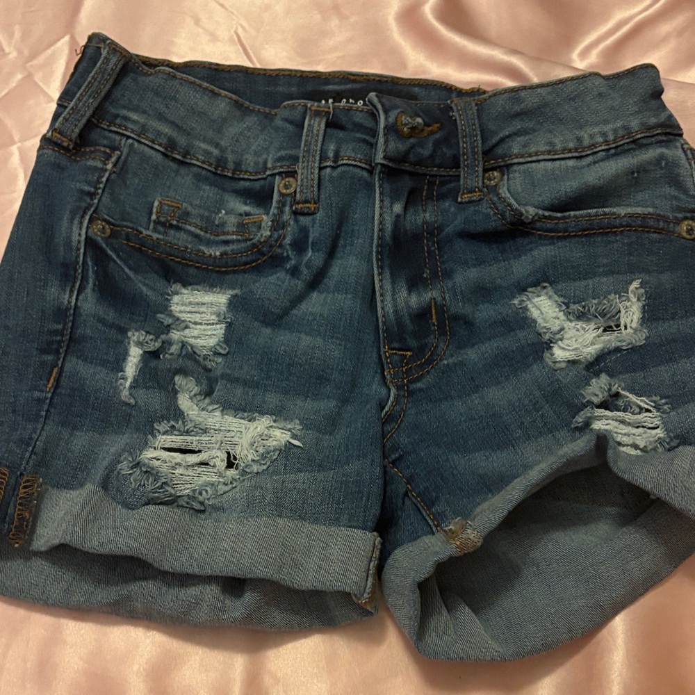Stylish Denim Distressed Women Shorts